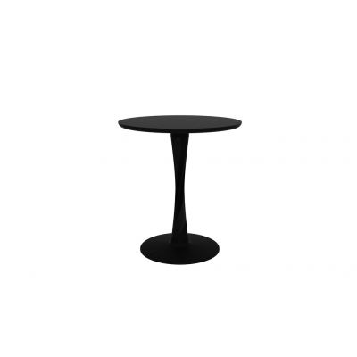 Oak Torsion black dining table 70cm - varnished