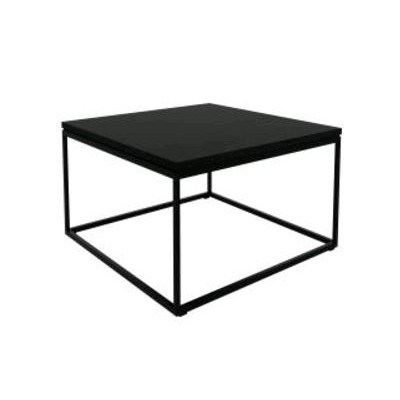 Oak Thin black coffee table - varnished