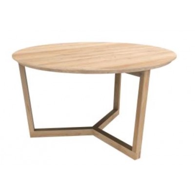 Oak Tripod coffee table - varnished
