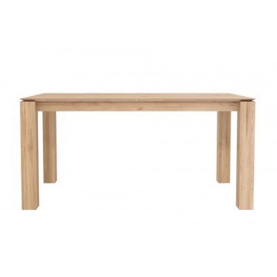Oak Slice dining table 160x90cm - legs 10 x 10 cm