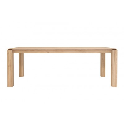 Oak Slice dining table - 220 x 100