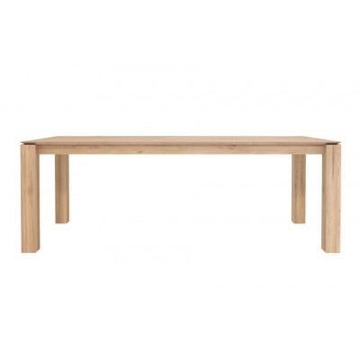 Oak Slice dining table - 220 x 100