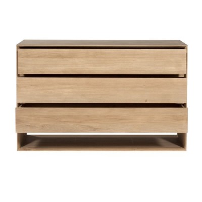 Oak Nordic chest of drawers - 3 drawers