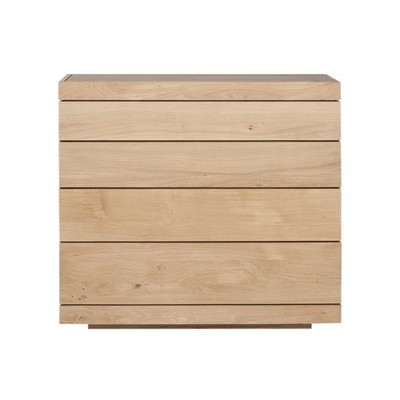 Oak Burger chest of drawers - 4 drawers
