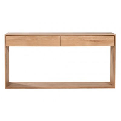 Oak Nordic console - 2 drawers