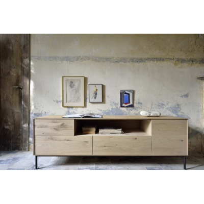 Whitebird TV cupboard - verni chêne - 1 porte - 1...