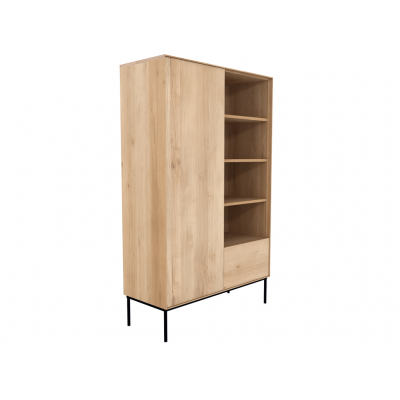 Oak Whitebird storage cupboard - 1 door - 1 drawer -...