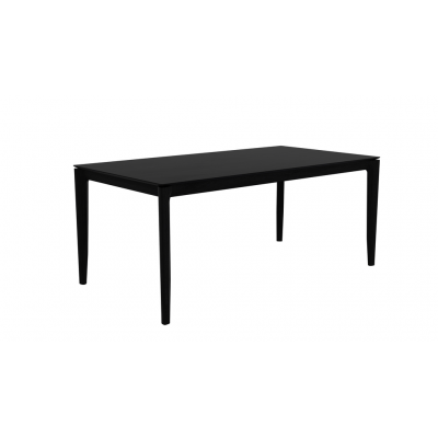 Oak Bok black dining table - varnished 180 cm