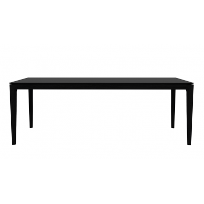Oak Bok black dining table - varnished 220 cm