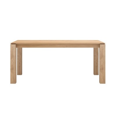 Oak Slice extendable dining table - 140/220 x 90
