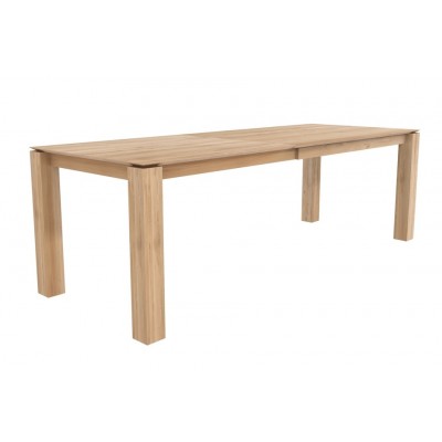 Oak Slice extendable dining table - 160/240 x 90
