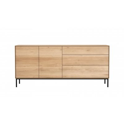 Oak Whitebird sideboard - 2 doors - 3 drawers - varnished