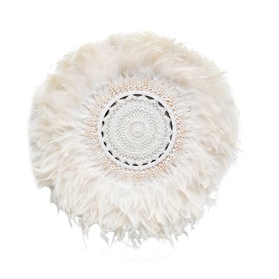 THE BOHO FEATHER WALL JUJU - WHITE - 55