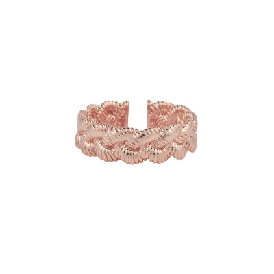 MYA BAY BAGUE TRESSEE - OR ROSE