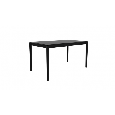 Oak Bok black dining table - varnished