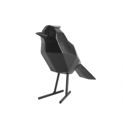 STATUE OISEAU LARGE MAT BLACK