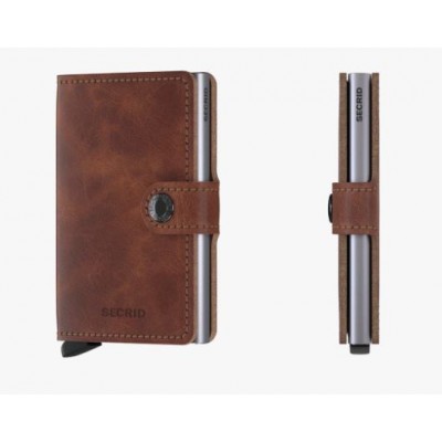 PORTE-CARTES MINIWALLET VINTAGE BROWN