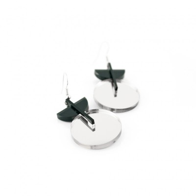 BOUCLES D'OREILLES FUSION 02 ARGENT