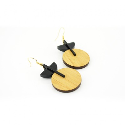 BOUCLES D'OREILLES FUSION 02 BAMBOU