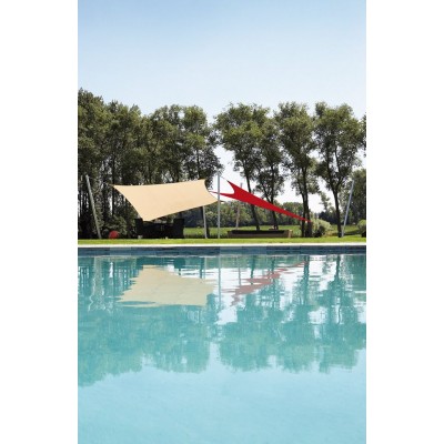 VOILE D'OMBRAGE RECTANGULAIRE 4x3m