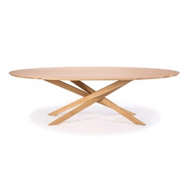 Oak Mikado oval coffee table