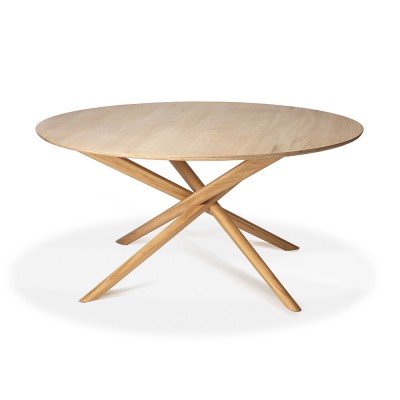 Oak Mikado round dining table 150 cm