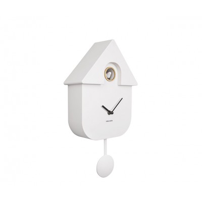 Horloge Modern Cuckoo ABS blanc