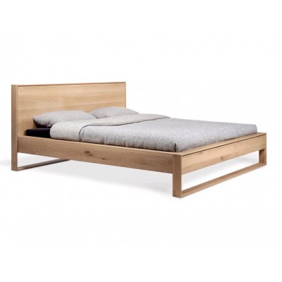 Oak Nordic II bed - without slats - mattress size 180x200