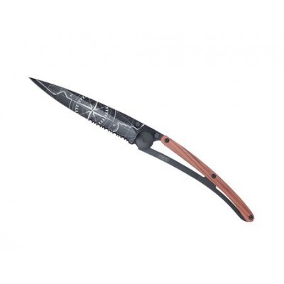 COUTEAU DEEJO SERRATED 37G BLACK CORAIL TERRA INCOGNITA