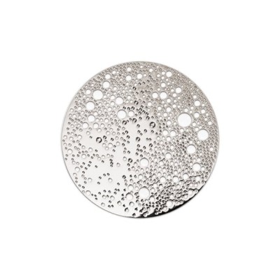 LUNAR - BROCHE MAGNETIQUE - PETIT METAL ARGENTE