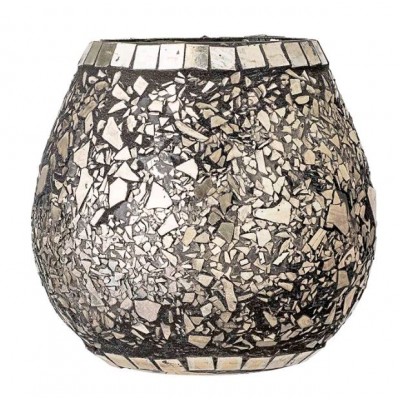 Organic plateau - glass - Blue Mist - rond - S