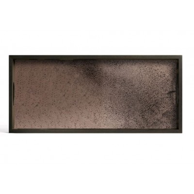 BRONZE TRAY 69X31X5CM MIRROR