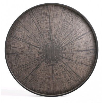 BLACK SLICE - DRIFTWOOD TRAY D.92cm