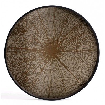 Slice plateau - mirror - Bronze - rond - L
