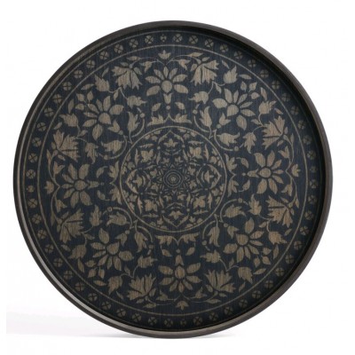 BLACK MARRAKECH TRAY D.61CM DRIFWOOD