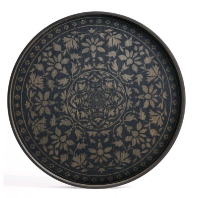 BLACK MARRAKECH TRAY D.61CM DRIFWOOD