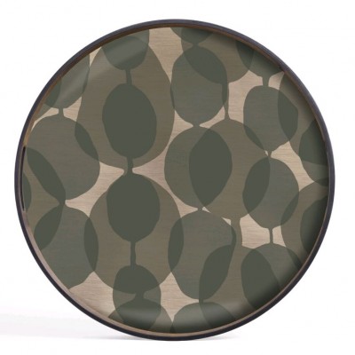 Connected Dots plateau - glass - rond - S