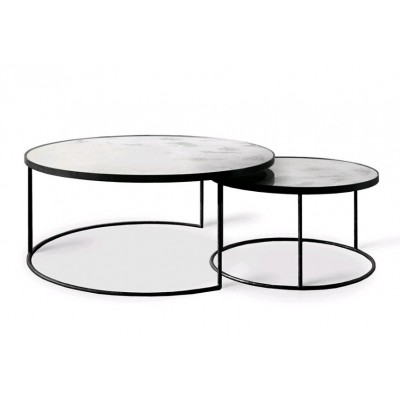 Clear Nesting coffee table - set of 2