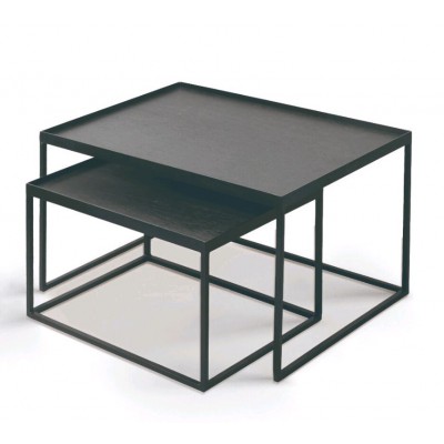 Rectangular tray coffee table set - S/L (trays not included)