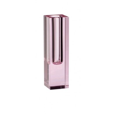 VASE EN VERRE PINK 5X H18 CM