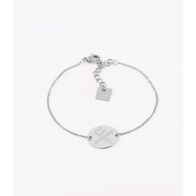 Organic plateau - glass - Slate - rond - S