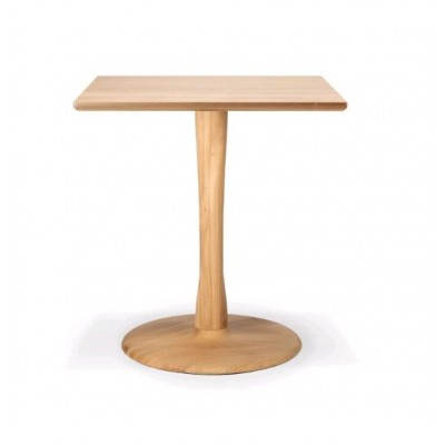 Oak Torsion square dining table - varnished