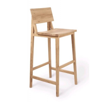 Oak N4 bar stool - varnished