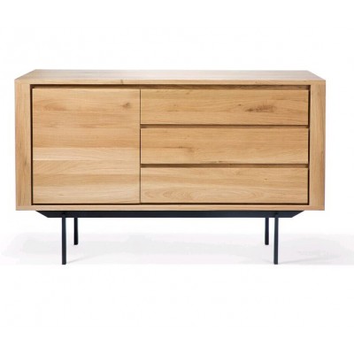 Shadow sideboard - oak - 1 door - 3 drawers