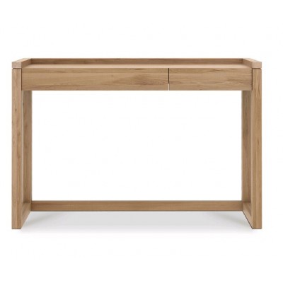 Oak Frame desk - 2 drawer