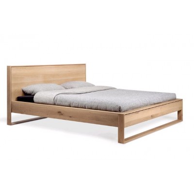 Oak Nordic II bed - without slats - mattress size 160x200