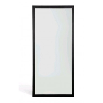 Oak Light Frame black floor mirror - varnished