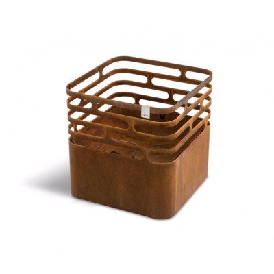 HOFATS BRASERO CUBE ACIER CORTEN