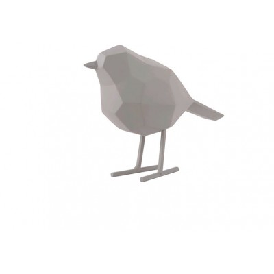 STATUE OISEAU SMALL MAT GREY