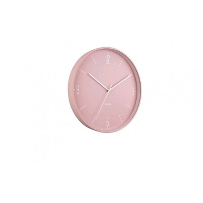 HORLOGE METAL ROSE POUDRE MAT D.40CM